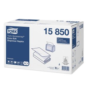 SERVIETE Interfold Xpressnap Premium, bele, 2-slojne, 8000 kos/krt, N4