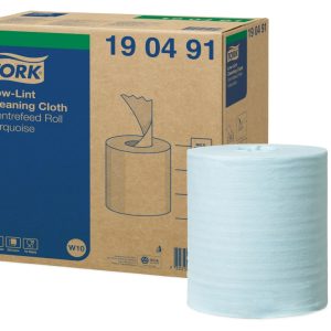 KRPE netkane, čistilne, Tork Low-Lint, turkizne, 4 x 60 m, W10