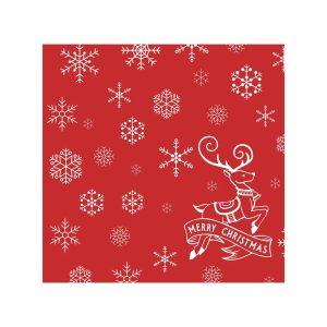 SERVIETE 38 x 38 cm, božične, Christmas Deer, 2-slojne, 40 kos/pak