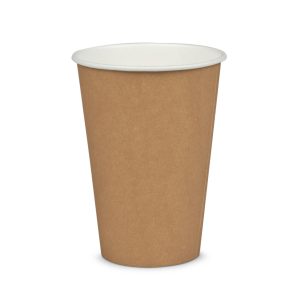 LONČKI za tople napitke, 180 ml, rjavi, papirnati, 100 kos/pak