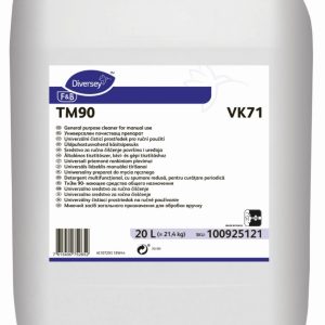 Sredstvo za prehrambeno industrijo TM90 VK71, za ročno in strojno čiščenje, 20 L