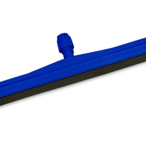 POTISKAČ vode, 35 cm, moder, s črno gumo, plastičen