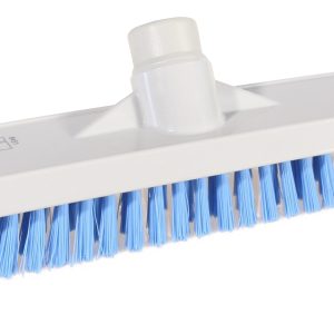 Krtača za tla, 30 cm, sivo-modra, trda, brez ročaja, PP, HACCP