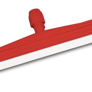 POTISKAČ vode, 45 cm, rdeč, z belo penasto gumo, plastičen