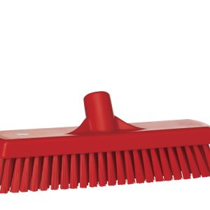 Krtača za tla, 30 cm, rdeča, trda, brez ročaja, PP/PS, HACCP, Vikan