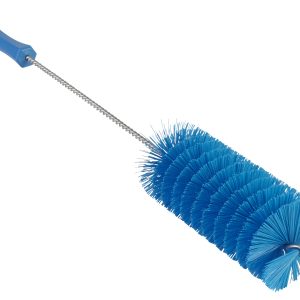 Ročna krtača za čiščenje cevi, premer 60 mm, modra, SREDNJE TRDA, velika, HACCP, Vikan