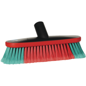 Krtača za pranje vozil, RDEČE/ZELENA/ČRNA, 27 cm, z dotokom vode, Vikan