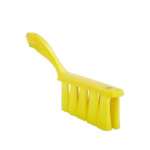 Ročna krtača za čiščenje, UST, rumena, 33 cm, MEHKA, HACCP, Vikan