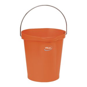 VEDRO 12 L, oranžno, s kovinskim ročajem, HACCP