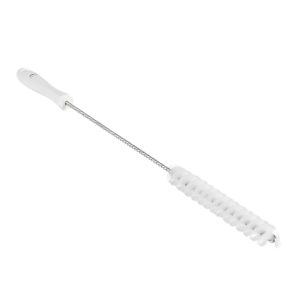 Ročna krtača za čiščenje cevi, premer 20 mm, bela, SREDNJE TRDA, HACCP