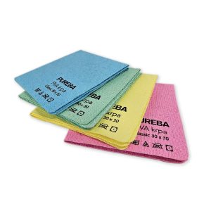 KRPA mikro, netkana, PVA, 30 x 30 cm, 4 barve, 260 g/m2, PUREBA, 4 kos/pak