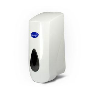 MILNIK 0,9 L, ročni, Soft Care, za natakanje mila ali razkužila, bel
