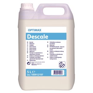 Čistilo za vodni kamen OPTIMAX Descale, za strojno in ročno čiščenje v kuhinjah, 5 L
