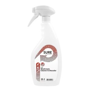 PLASTENKA 750 ml, z označbo SURE Washroom Cleaner & Descaler, z razpršilko