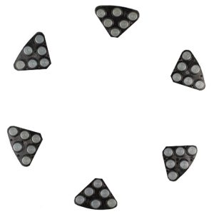 TASKI TWISTER HYBRID, segmenti, črni, 6 kos/pak