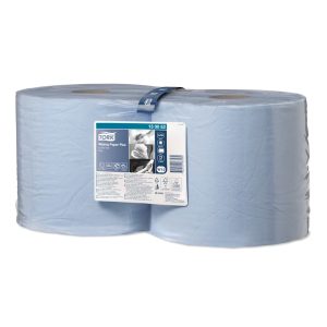 INDUSTRIJSKE PAPIRNATE BRISAČE MAX, Tork Combi Plus, 2-slojne, modre, 2 rol/pak, W1/W2