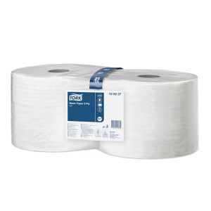 INDUSTRIJSKE PAPIRNATE BRISAČE MAX, Tork Basic, 2-slojne, bele, 2 rol/pak, W1