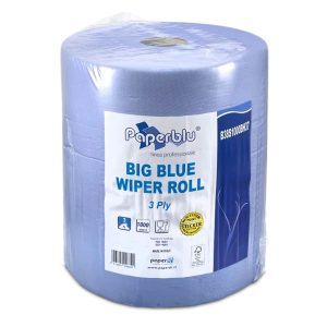 INDUSTRIJSKE PAPIRNATE BRISAČE MAX, Big Blue, 3-slojne, modre