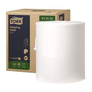 KRPE netkane, čistilne, Tork Cleaning Cloth, bele, 380 m, W1