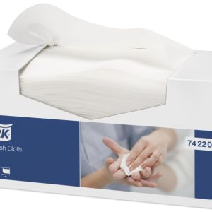KRPE umivalne Tork Soft Wash Cloth Premium, 1-slojne, netkane, bele, 135 kos/pak