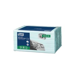 KRPE netkane, čistilne, Tork Low-Lint, turkizne, 75 kos/pak, W8