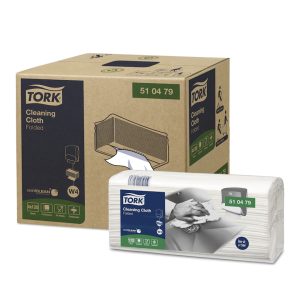 KRPE netkane, čistilne, Tork Cleaning Cloth, bele, 480 kos/krt, W4