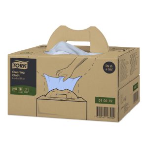 KRPE netkane, čistilne, Tork Cleaning Cloth, modre, 210 kos/krt, W7