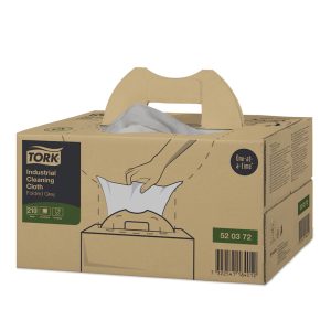 KRPE netkane, čistilne, Tork Industrial Cleaning Cloth, sive, 210 kos/krt, W7