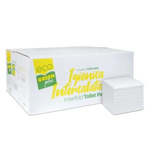 Toaletni papir LISTIČI, 2-slojni, ECOGREEN, 9000 kos/krt
