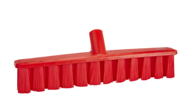 METLA za tla, 40 cm, rdeča, srednje trda, UST, brez ročaja, HACCP, Vikan