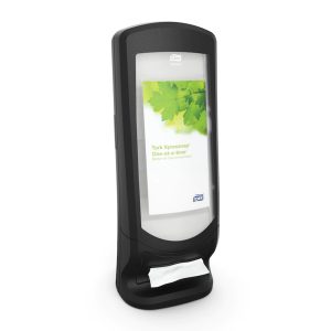 PODAJALNIK Interfold servet Tork Xpressnap Stand, veliki, namizni, z oglasnim oknom, črn, N4