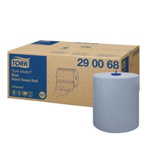 PAPIRNATE BRISAČE v roli, Tork Matic® Adv., 2-slojne, modre, fi 19 cm, 150 m, 6 rol/krt, H1