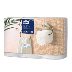 Toaletni papir ROLICE, 4-slojne, Tork Extra Soft, 42 rol/bund, T4