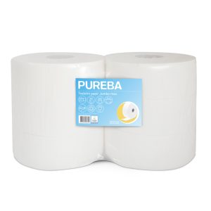Toaletni papir JUMBO MAX, 2-slojni, PUREBA, 6 rol/pak