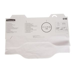 PAPIRNATE sedne obloge za WC, bele, za dozer Kimberly Clark, 125 kos/pak