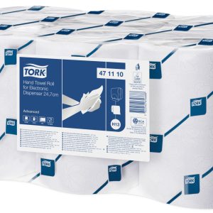 PAPIRNATE BRISAČE v roli, za avtomat, 2-slojne, bele, LOTUS , 6 rol/pak, H13, Tork