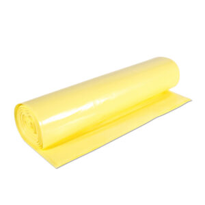 VREČKE 120 L, 70 x 110 cm, LDPE, 40 my, rumene, 25 kos/rol