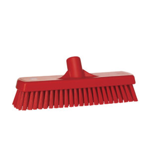 Krtača za tla, 30 cm, rdeča, trda, brez ročaja, PP/PS, HACCP, Vikan