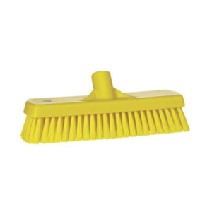 Krtača za tla, 30 cm, rumena, trda, brez ročaja, PP/PS, HACCP, Vikan