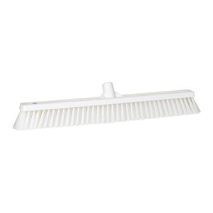 METLA za tla, 61 cm, bela, 2-fazna, brez ročaja, PP/PS, HACCP, Vikan