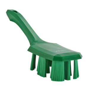 Ročna krtača za čiščenje, UST, zelena, 26 cm, TRDA, s kratkim ročajem, HACCP, Vikan