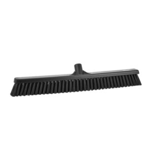 METLA za tla, 61 cm, črna, 2-fazna, brez ročaja, PP/PS, HACCP, Vikan