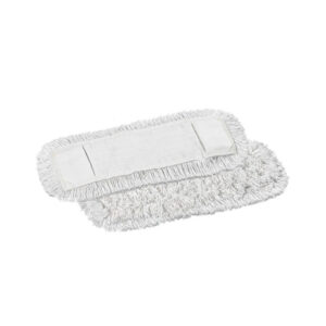 KRPA za tla, na žepke, 50 cm, bela, bombaž/poliester