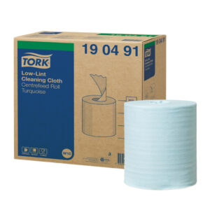 KRPE netkane, čistilne, Tork Low-Lint, turkizne, 4 x 60 m, W10
