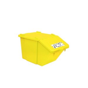 KOŠ 45 L, PICK-UP, za ločevanje odpadkov, rumen, s pokrovom