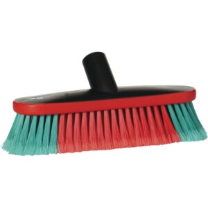 Krtača za pranje vozil, RDEČE/ZELENA/ČRNA, 27 cm, z dotokom vode, Vikan