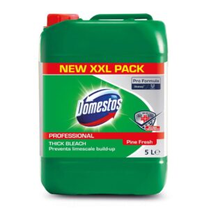 Čistilo za wc školjke Domestos Professional Pine Fresh, belilo na osnovi klora, 5 L