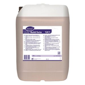 Pralni detergent CLAX Build forte 12C1, tekoče sredstvo, alkalni ojačevalec pranja, 20 L